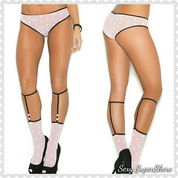 🆕🌑Polka Dot 3 piece Lingerie / lounge set - Picture 9 of 10